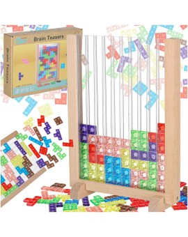 Gra logiczna układanka z klocków stojąca