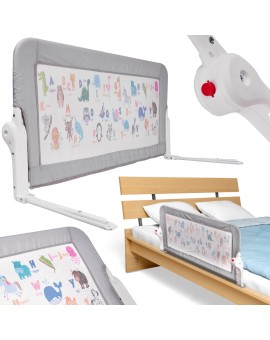 Barierka osłona ochronna do łóżka otwierana 90cm zwierzęta