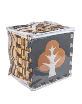 Mata edukacyjna piankowa puzzle brązowa 143 x 143 cm 36 elementów Kik Sp. z o. o. Sp. k. | Time- 2