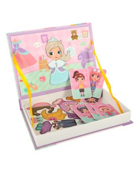 Książeczka magnetyczna układanka puzzle na magnes ubierz lalkę 51el. Kik Sp. z o. o. Sp. k. | Time- 2