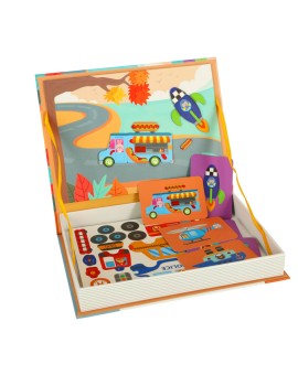 Książeczka magnetyczna układanka puzzle z magnesem środki transportu Kik Sp. z o. o. Sp. k. | Time- 2