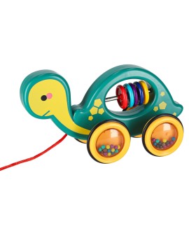 Żółwik do ciągania na sznurku zabawka sensoryczna mobilna grzechotka Kik Sp. z o. o. Sp. k. | Time- 2