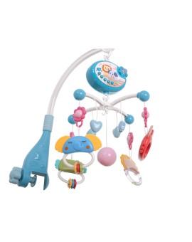 Karuzela projektor gwiazd do łóżeczka kołysanki niebieska z pilotem Kik Sp. z o. o. Sp. k. | Time- 2