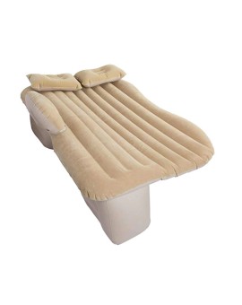Materac łóżko do samochodu auta dmuchany pompka 130cm x 80cm beżowy