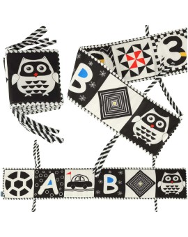 Ochraniacz do łóżeczka mata sensoryczna książeczka książka kontrastowa miękka