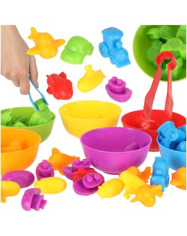 Pojazdy edukacyjne nauka liczenia montessori 36el.