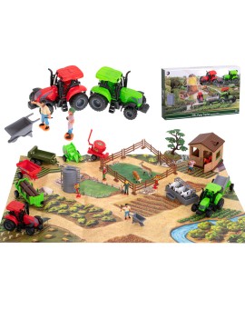 Farma gospodarstwo ze zwierzętami i maszynami 49szt.