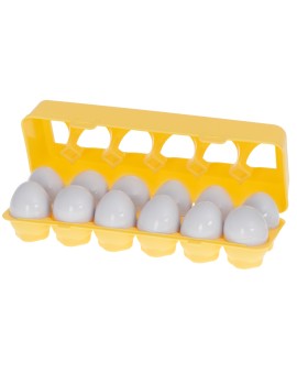 Układanka edukacyjna sorter dopasuj kształty owoce jajka 12 sztuk Kik Sp. z o. o. Sp. k. | Time- 2