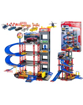 Parking samochodowy garaż wielopoziomowy piętrowy stacja benzynowa myjnia