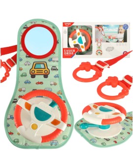 Kierownica dla dzieci do samochodu auta mata interaktywna dźwięki światła LED