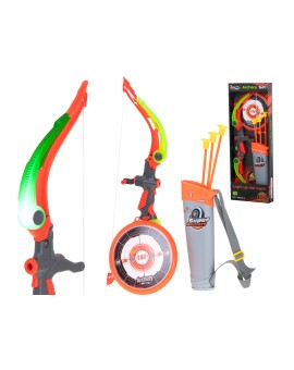 Łuk dla dzieci strzałki i tarcza zestaw strzelecki XXL