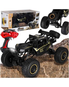 Samochód zdalnie sterowany 2,4GHz 1:8 51cm metal czarny Kik Sp. z o. o. Sp. k. | Time- 2