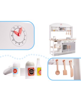 Kuchnia dla dzieci drewniana  MDF MODERN CLASSIC akcesoria 82cm Kik Sp. z o. o. Sp. k. | Time- 2