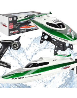 Łódź zdalnie sterowana na pilota RC FT009 zielona