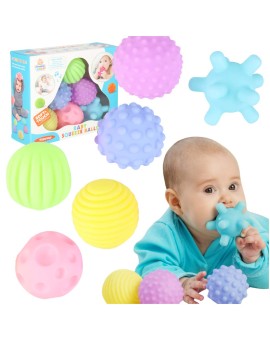 Piłki zabawki sensoryczne korekcyjne zestaw 6 szt