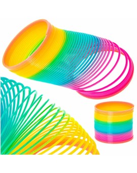 Sprężynka magiczna tęczowa rozciągana okrągła