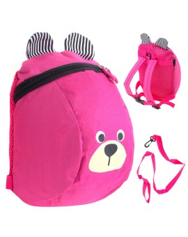 Plecak dla przedszkolaka dziecięcy plecaczek miś różowy