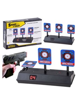 Tarcza do strzelania do wyrzutni karabinu elektroniczna strzelnica 3 cele licznik cyfrowy