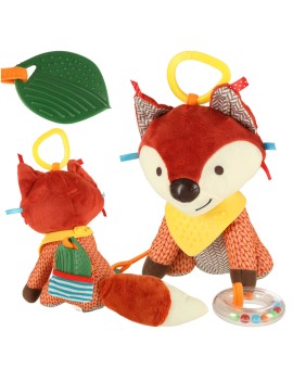 Maskotka sensoryczna zawieszka do wózka lisek