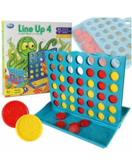 Gra logiczna planszowa szczęśliwa czwórka cztery w rzędzie 25x19x20 cm