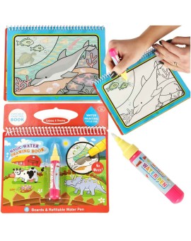 Kolorowanka malowanka Książeczka wodna z mazakiem - Farma