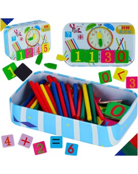 Zestaw edukacyjny nauka zegarka liczenia dodawania dla dzieci zegar do nauki godzin czasu