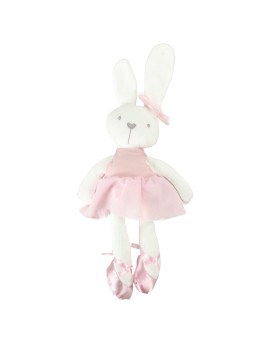 Maskotka pluszowa pluszak przytulanka królik zajączek w różowej sukience 42cm Kik Sp. z o. o. Sp. k. | Time- 2