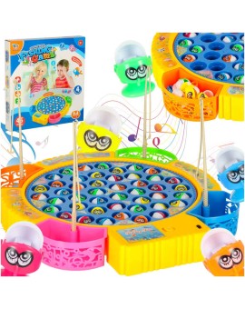 Gra zręcznościowa rodzinna rybki łowienie 45 rybek + 4 wędki