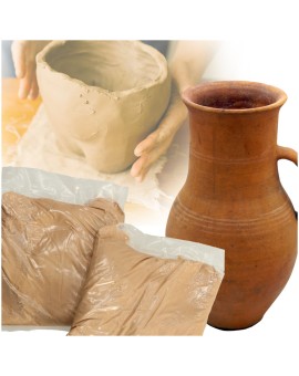 Glina rzeźbiarska masa do modelowania zapas do koła garncarskiego 800g