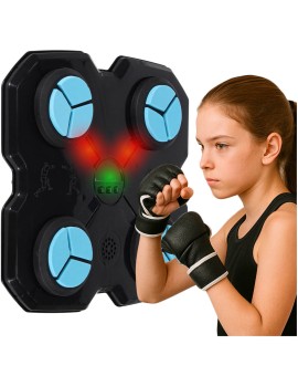 Tarcza bokserska treningowa na ścianę trenażer muzyka LED USB rękawice