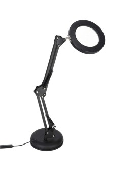 Lampka na biurko biurkowa LED z lupą szkło powiększające obrotowy wysięgnik 2 sposoby mocowania Kik Sp. z o. o. Sp. k. | Time- 2