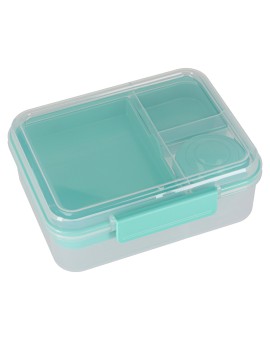 Lunch box śniadaniówka pudełko śniadaniowe z przegródkami dzielone 2200ml miętowe Kik Sp. z o. o. Sp. k. | Time- 2