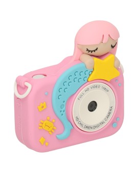 Aparat cyfrowy fotograficzny dla dzieci kamera zabawka + karta 32GB różowy syrenka Kik Sp. z o. o. Sp. k. | Time- 2