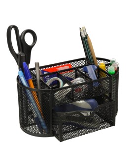 Organizer na biurko przybornik biurkowy metalowy 9 komór