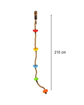 Lina do wspinaczki huśtawka sznur wspinaczkowy z węzłami platformami 200cm Kik Sp. z o. o. Sp. k. | Time- 2