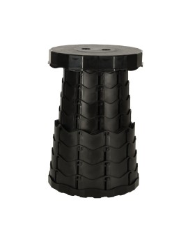 Krzesło składane taboret teleskopowy turystyczny przenośny czarny 200kg Kik Sp. z o. o. Sp. k. | Time- 2