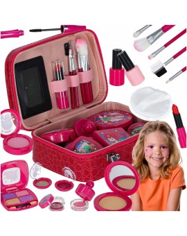 Kuferek zestaw kosmetyków do makijażu i paznokci makeup dla dzieci 22 elementy
