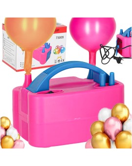 Pompka do balonów elektryczna mocna na 2 balony 2 dysze pompujące