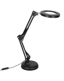 Lampka na biurko biurkowa LED z lupą szkło powiększające obrotowy wysięgnik 2 sposoby mocowania Kik Sp. z o. o. Sp. k. | Time- 2