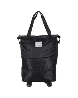 Torba podróżna na kółkach składana turystyczna pojemna 3 rozmiary czarna Kik Sp. z o. o. Sp. k. | Time- 2