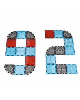 Klocki magnetyczne konstrukcyjne 3D miasto samochody 91 elementów Kik Sp. z o. o. Sp. k. | Time- 2