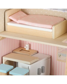 Domek dla lalek w walizce akcesoria drewniane mebelki Kik Sp. z o. o. Sp. k. | Time- 2