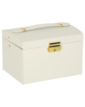 Szkatułka kuferek na biżuterię z szufladami biała Kik Sp. z o. o. Sp. k. | Time- 2