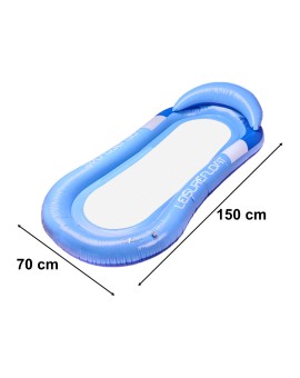 Materac dmuchany do pływania basenu wodny z siatką niebieski Kik Sp. z o. o. Sp. k. | Time- 2