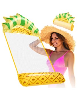 Materac dmuchany plażowy hamak wodny leżak fotel krzesło do pływania basenu ananas