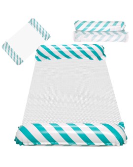 Materac dmuchany plażowy hamak wodny leżak fotel krzesło do pływania basenu niebieski