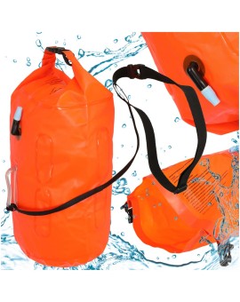 Bojka do pływania boja asekuracyjna ratunkowa pływacka sucha kieszeń gwizdek 20l