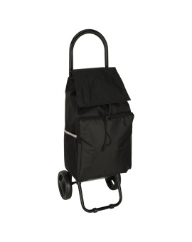 Wózek torba na zakupy na kółkach ze stelażem 95cm czarny Kik Sp. z o. o. Sp. k. | Time- 2