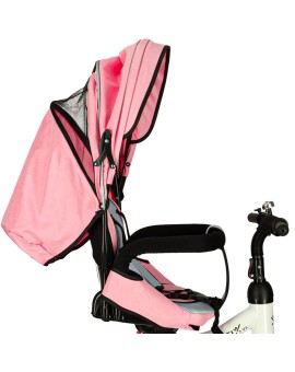 Rowerek trójkołowy Trike Fix V3 rower spacerówka 3w1 obracany 360 wolne koło różowy Kik Sp. z o. o. Sp. k. | Time- 2