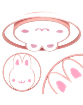 Lampa LED sufitowa plafon do pokoju dziecięcego ściemniana + pilot króliczek